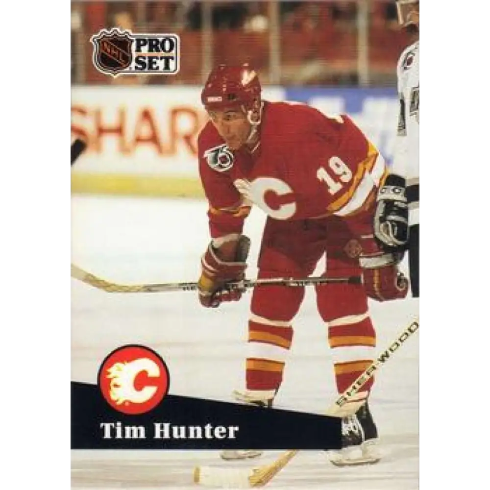 1991-92 Pro Set #366 Tim Hunter NM-MT Calgary Flames Hockey Card