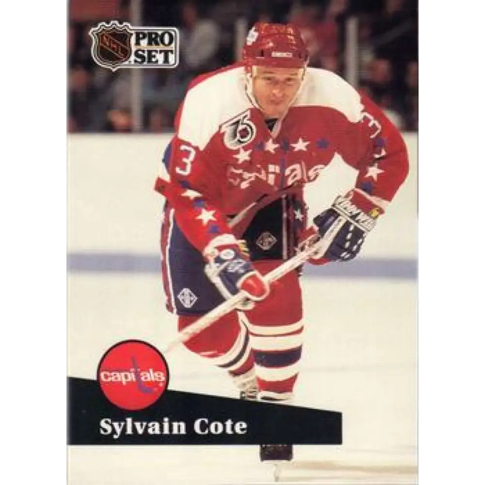 1991-92 Pro Set #512 Sylvain Cote NM-MT Washington Capitals Hockey Card