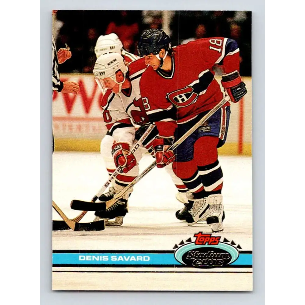 1991-92 Topps Stadium Club #213 Denis Savard NM-MT Montreal Canadiens Hockey Card