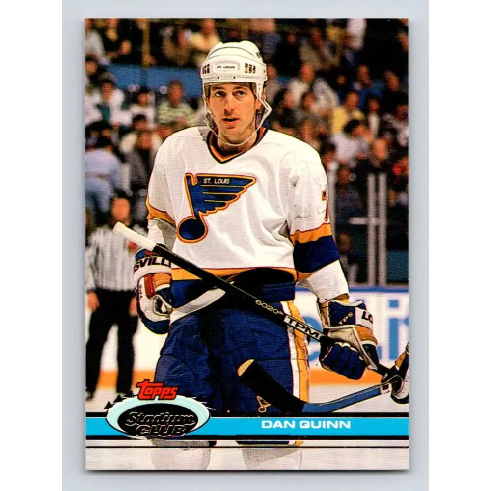 1991-92 Topps Stadium Club #243 Dan Quinn NM-MT St. Louis Blues Hockey Card