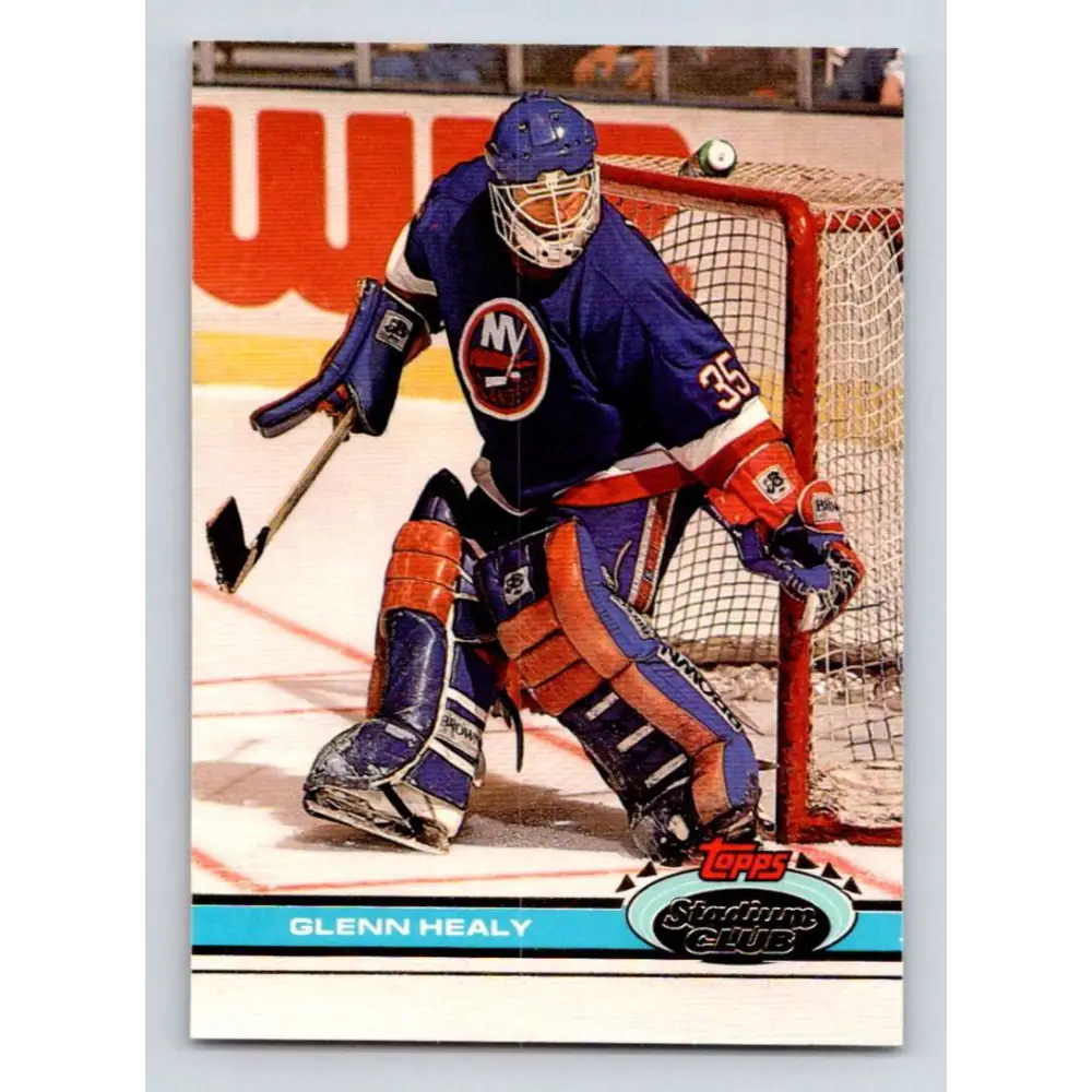 1991-92 Topps Stadium Club #369 Glenn Healy NM-MT New York Islanders Hockey Card