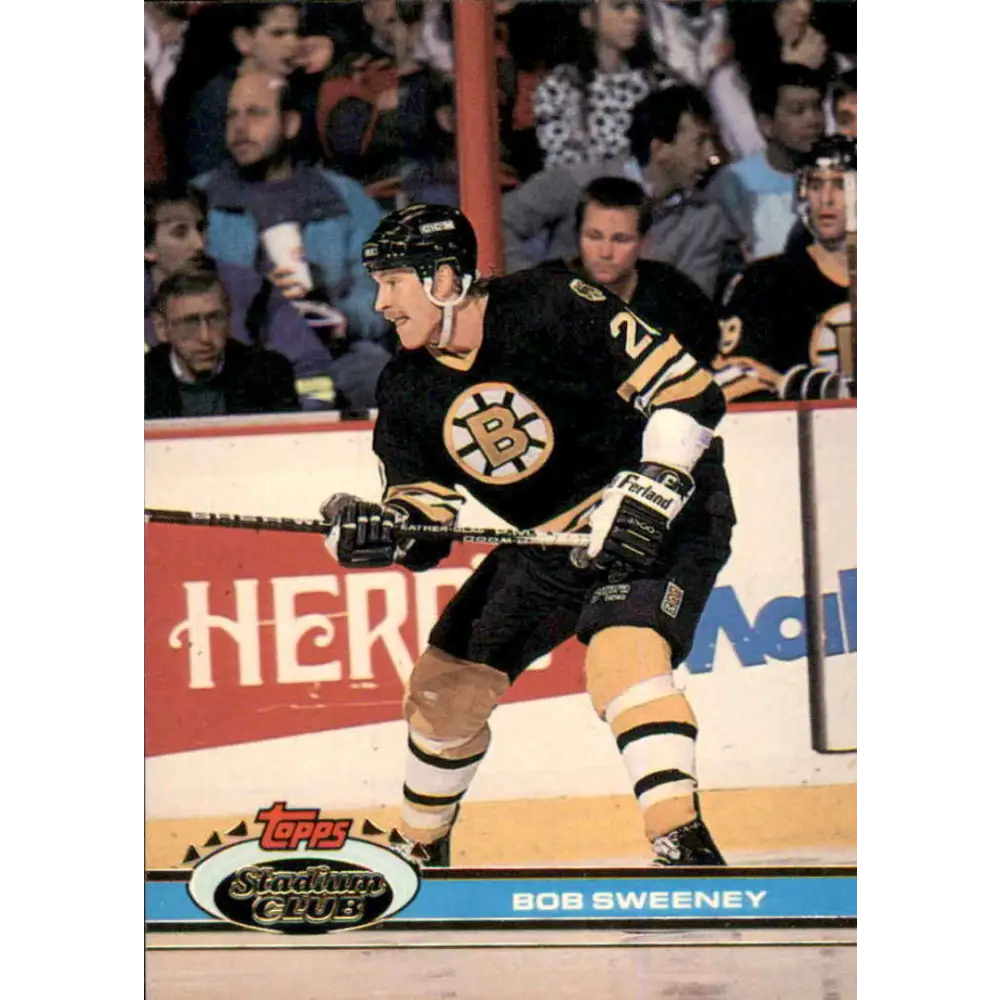 1991-92 Topps Stadium Club #75 Bob Sweeney NM-MT Boston Bruins Hockey Card