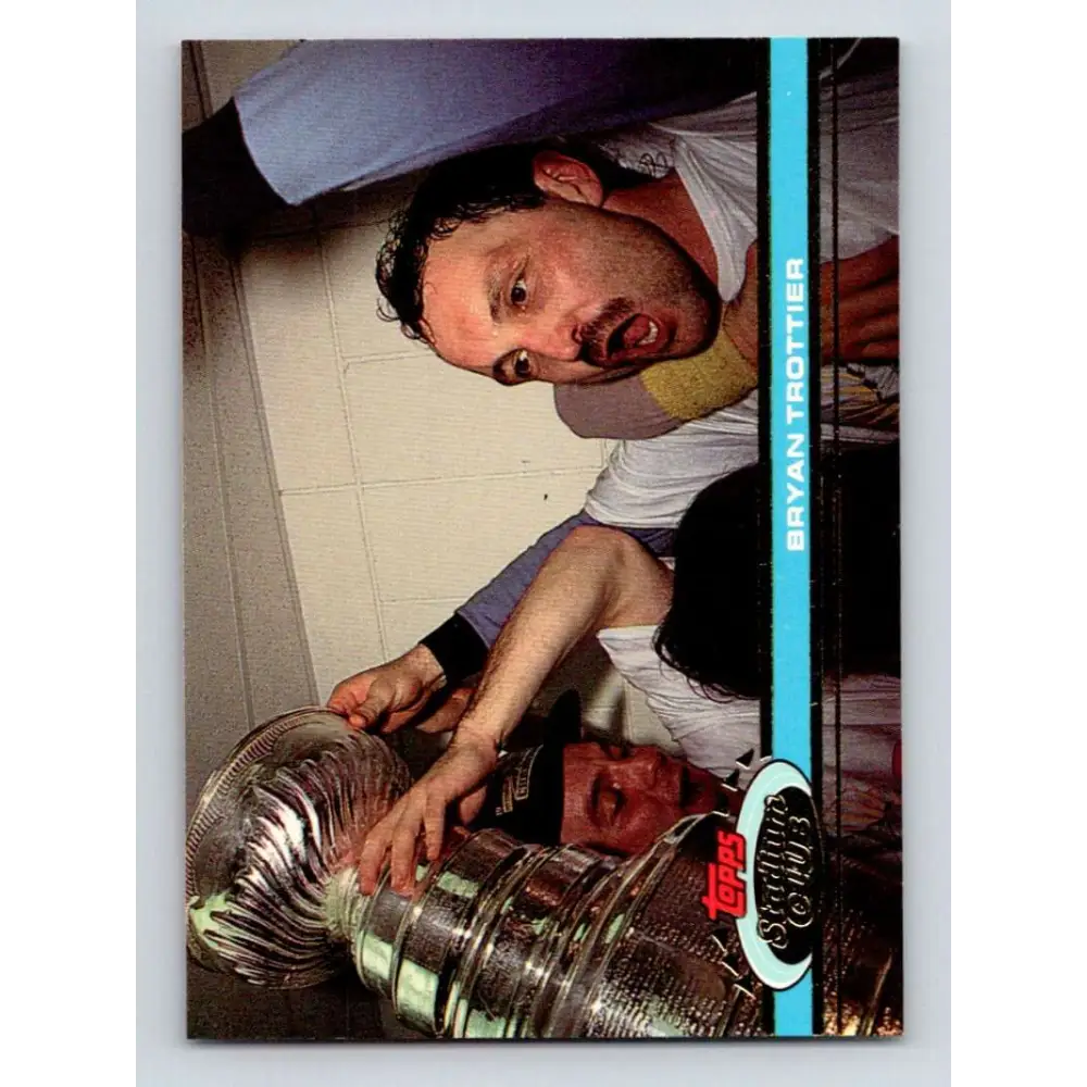 1991-92 Topps Stadium Club #91 Bryan Trottier NM-MT Pittsburgh Penguins Hockey Card