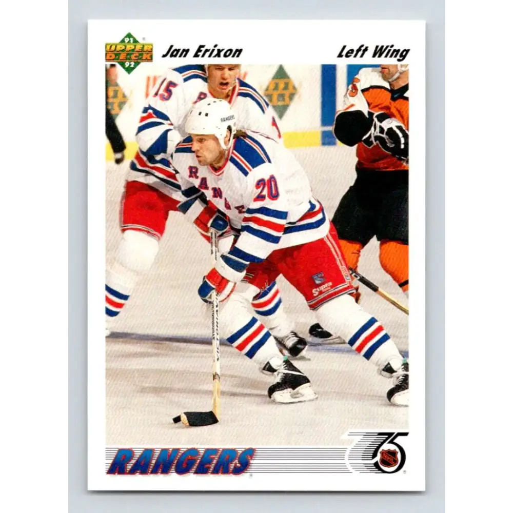 1991-92 Upper Deck #178 Jan Erixon NM-MT New York Rangers Hockey Card
