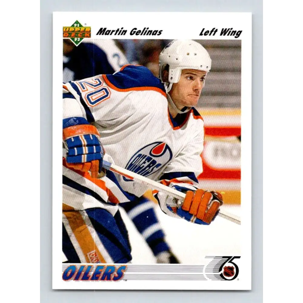 1991-92 Upper Deck #266 Martin Gelinas NM-MT Edmonton Oilers Hockey Card