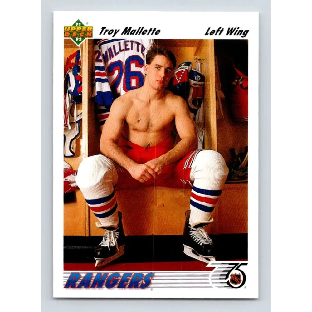 1991-92 Upper Deck #326 Troy Mallette NM-MT Hockey Card