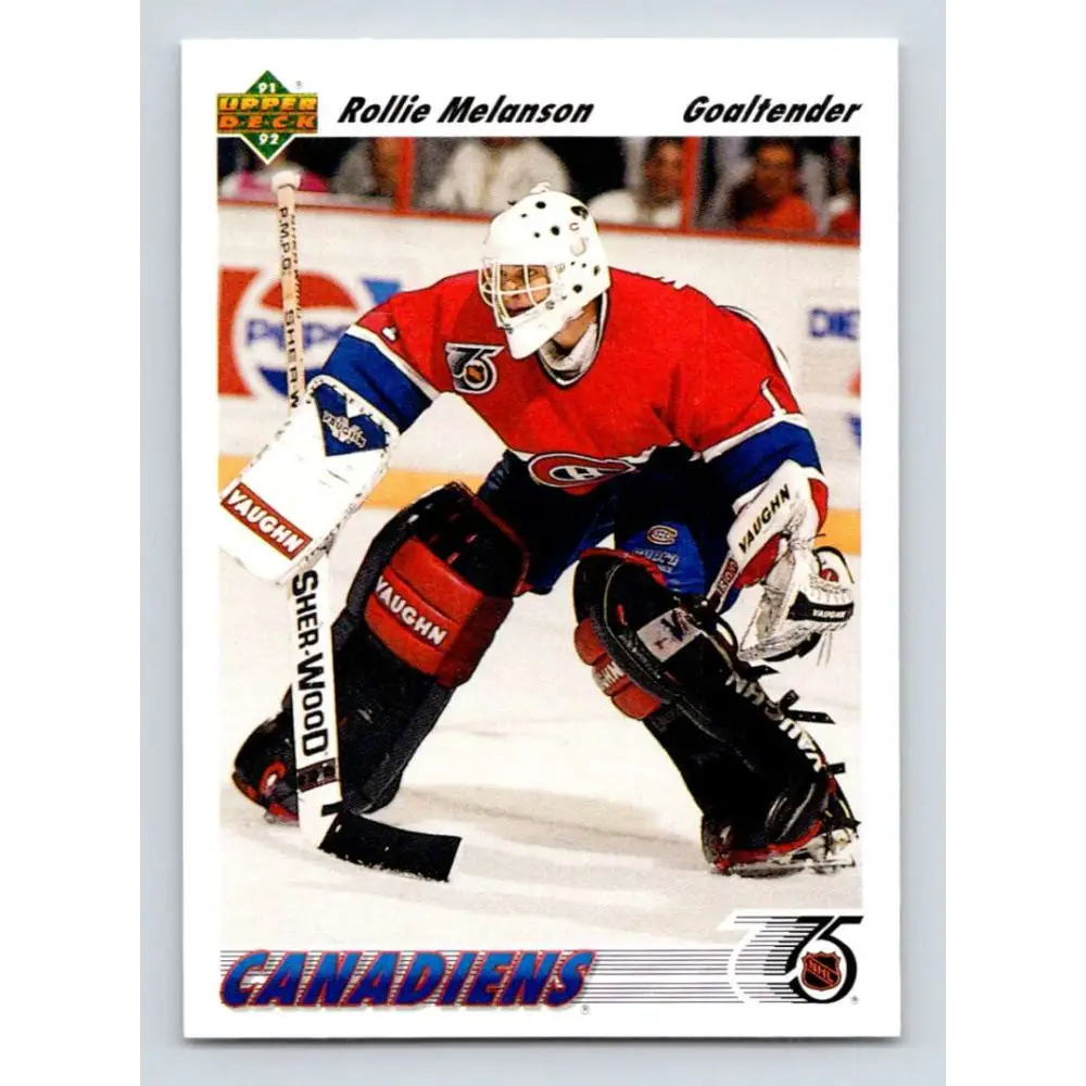 1991-92 Upper Deck #575 Rollie Melanson NM-MT Montreal Canadiens Hockey Card