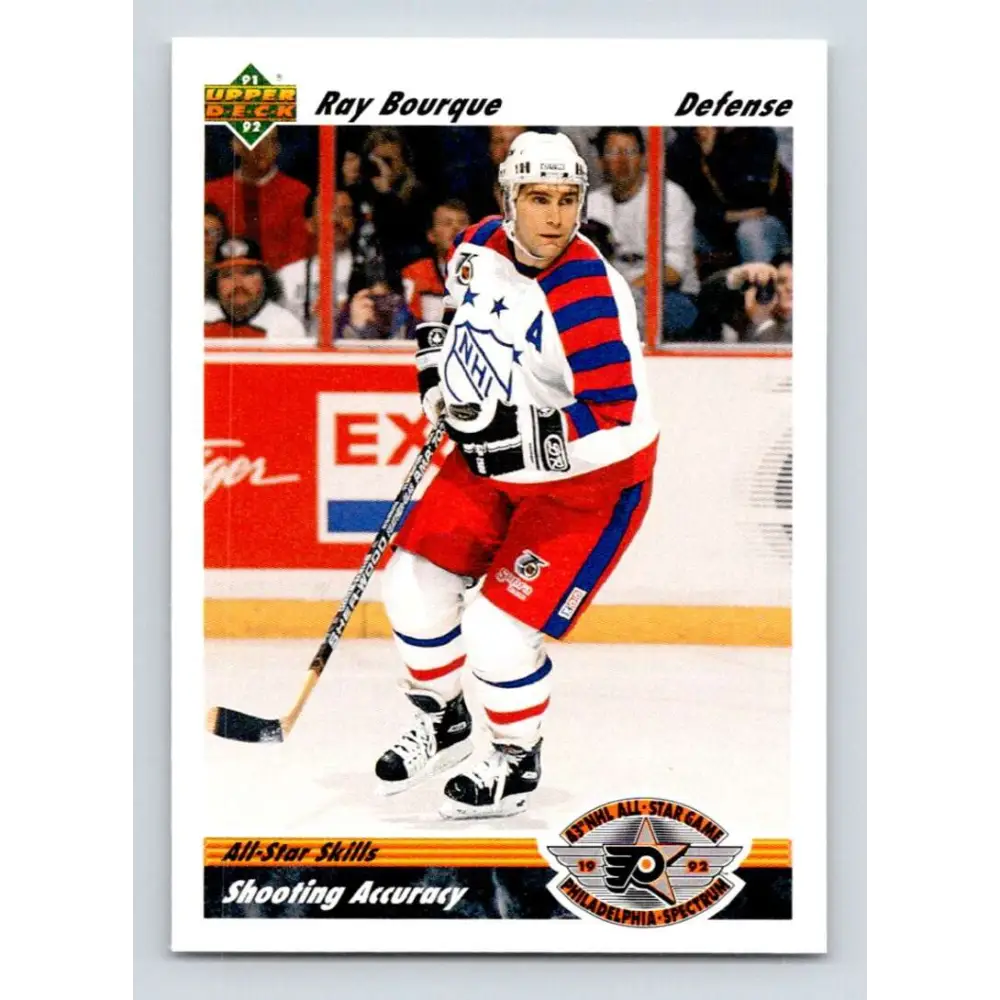 1991-92 Upper Deck #633 Ray Bourque AS NM-MT Boston Bruins Hockey Card