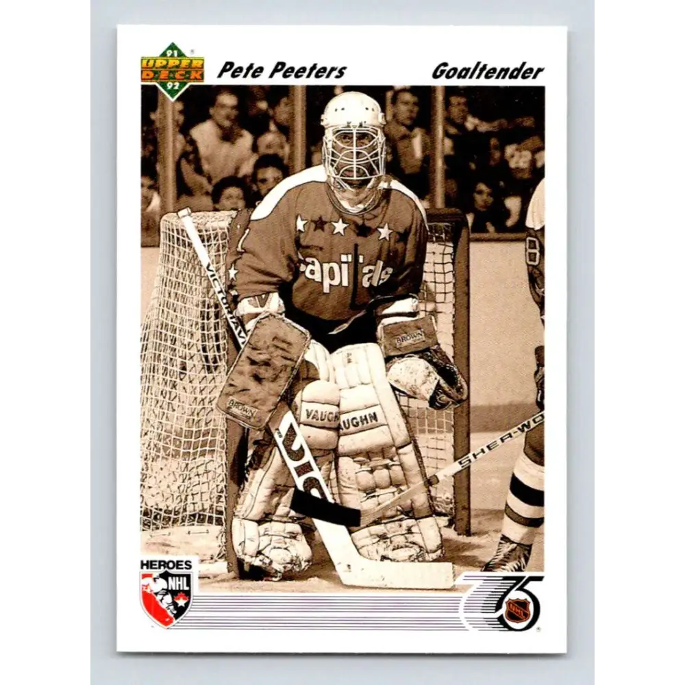 1991-92 Upper Deck #642 Pete Peeters NM-MT Philadelphia Flyers Hockey Card