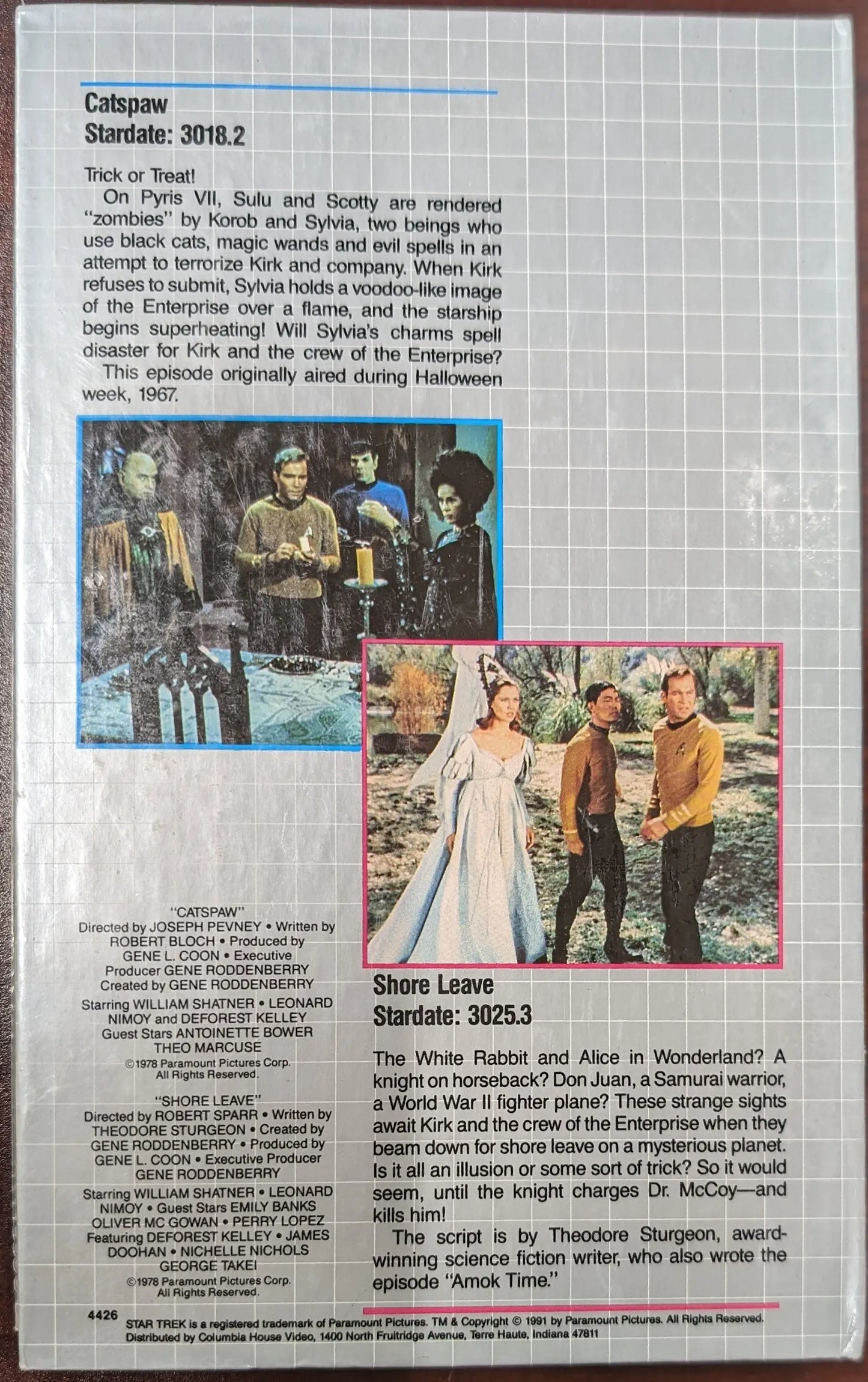 Newspaper clipping featuring Chitty Chitty Bang Bang in Star Trek VHS Shore Leave product