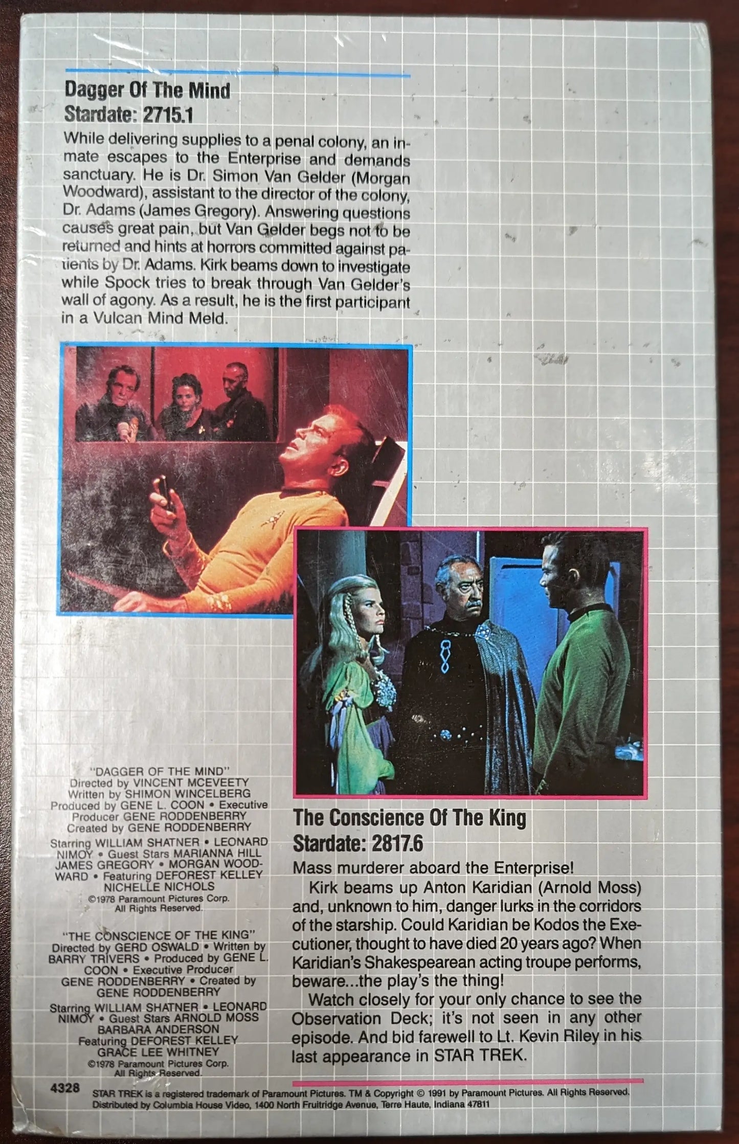 Magazine page with album reviews and musicians, featuring Star Trek and Columbia House content
