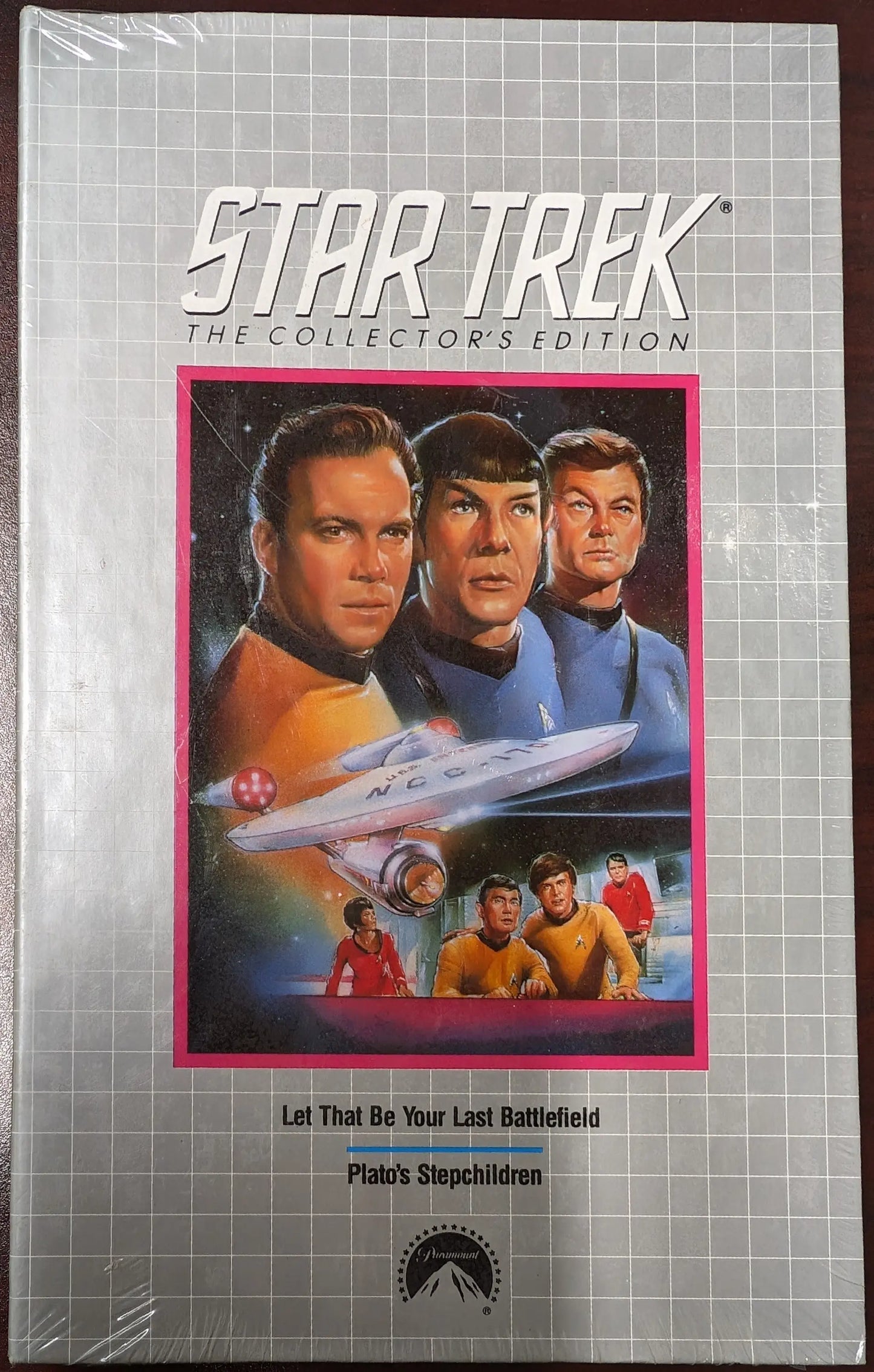Star Trek Collector’s Edition VHS case featuring iconic original series characters
