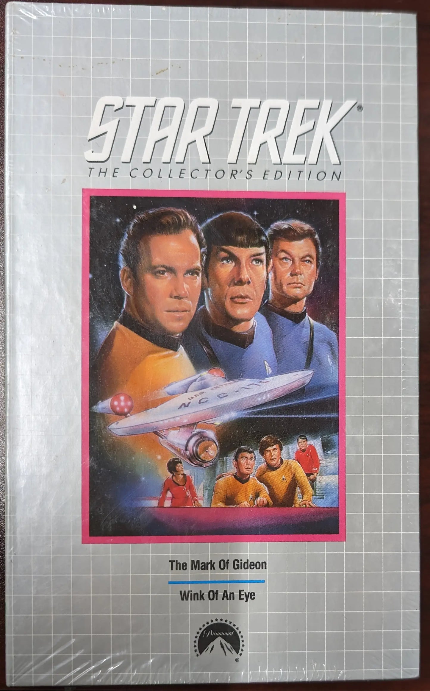 Columbia House Star Trek VHS case featuring original series artwork and characters