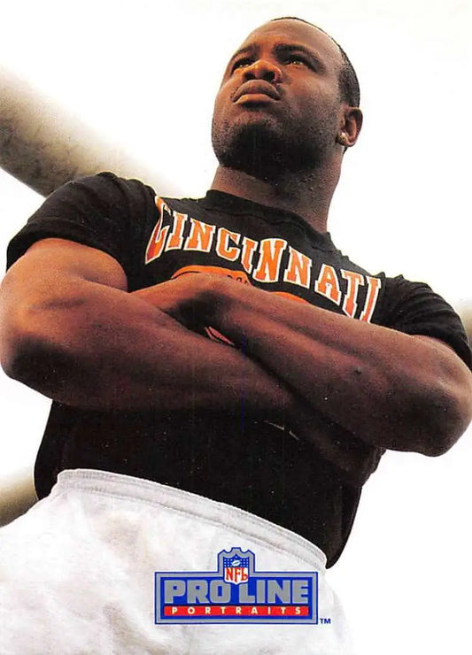 James Francis in a Cincinnati Bengals black jersey for Pro Line Portraits collection
