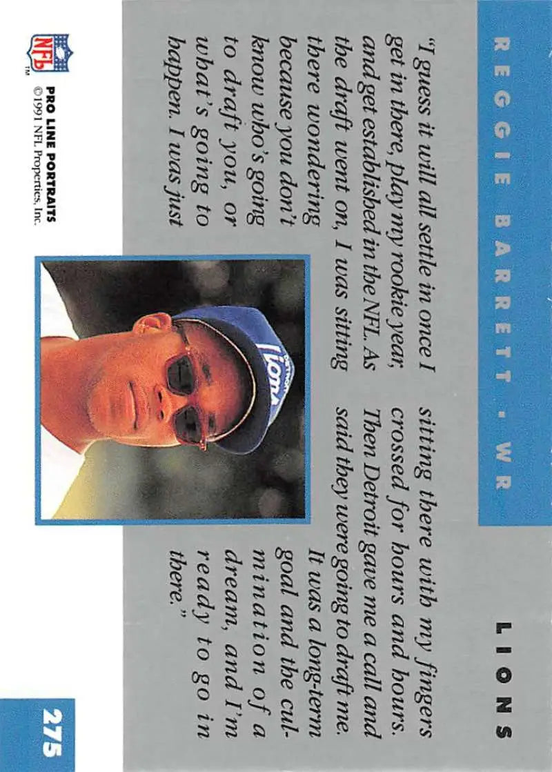 Baseball card of Reggie Barrett in Los Angeles Dodgers uniform and sunglasses