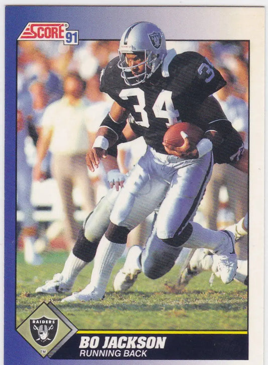 1991 Score #100 Bo Jackson Los Angeles Raiders