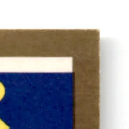 Corner of framed score football Bruce Smith Buffalo Bills artwork with blue and yellow image