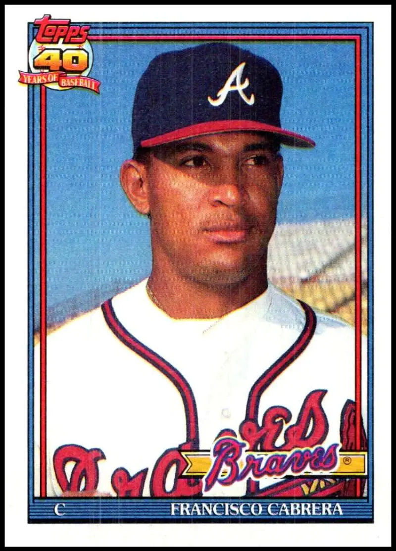 Efrain Valdez baseball card featuring Atlanta Braves player in white uniform and navy cap
