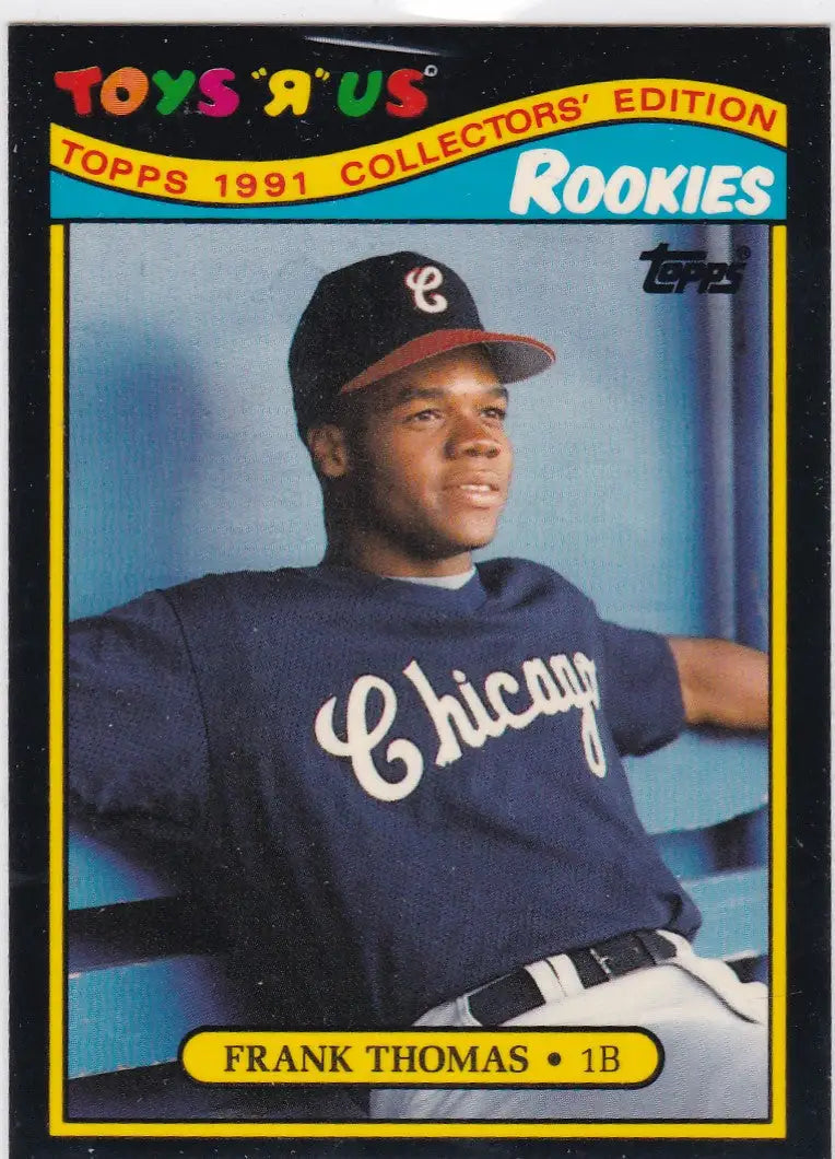 1991 Topps Toys R Us Rookie #27 Frank Thomas Chicago White Sox baseball card image