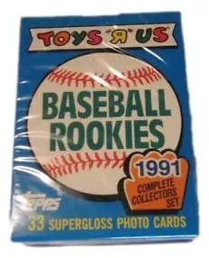 1991 Toys R Us Topps Baseball Rookies trading cards complete set in sealed pack