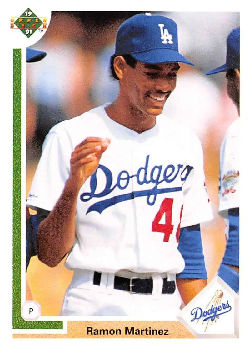 Ramon Martinez in Los Angeles Dodgers uniform number 41 on Upper Deck baseball card