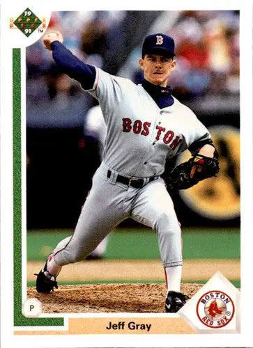 Original gloss Upper Deck Jeff Gray baseball card from 1991 Upper Deck #685