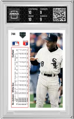 Graded Upper Deck Bo Jackson Baseball Card 1991 Arena Club Deck Bo Jackson AC 9.5