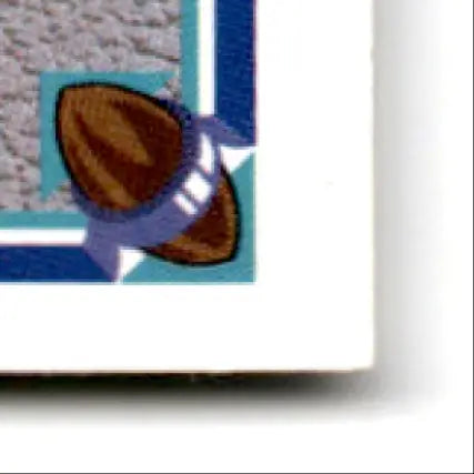 Brown football with blue and white stripe from 1991 Upper Deck Football Jerry Rice Terry McDaniel #655 Minnesota Vikings