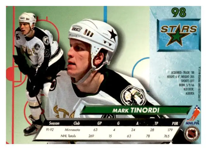1992-93 Ultra #98 Mark Tinordi - Trading Card