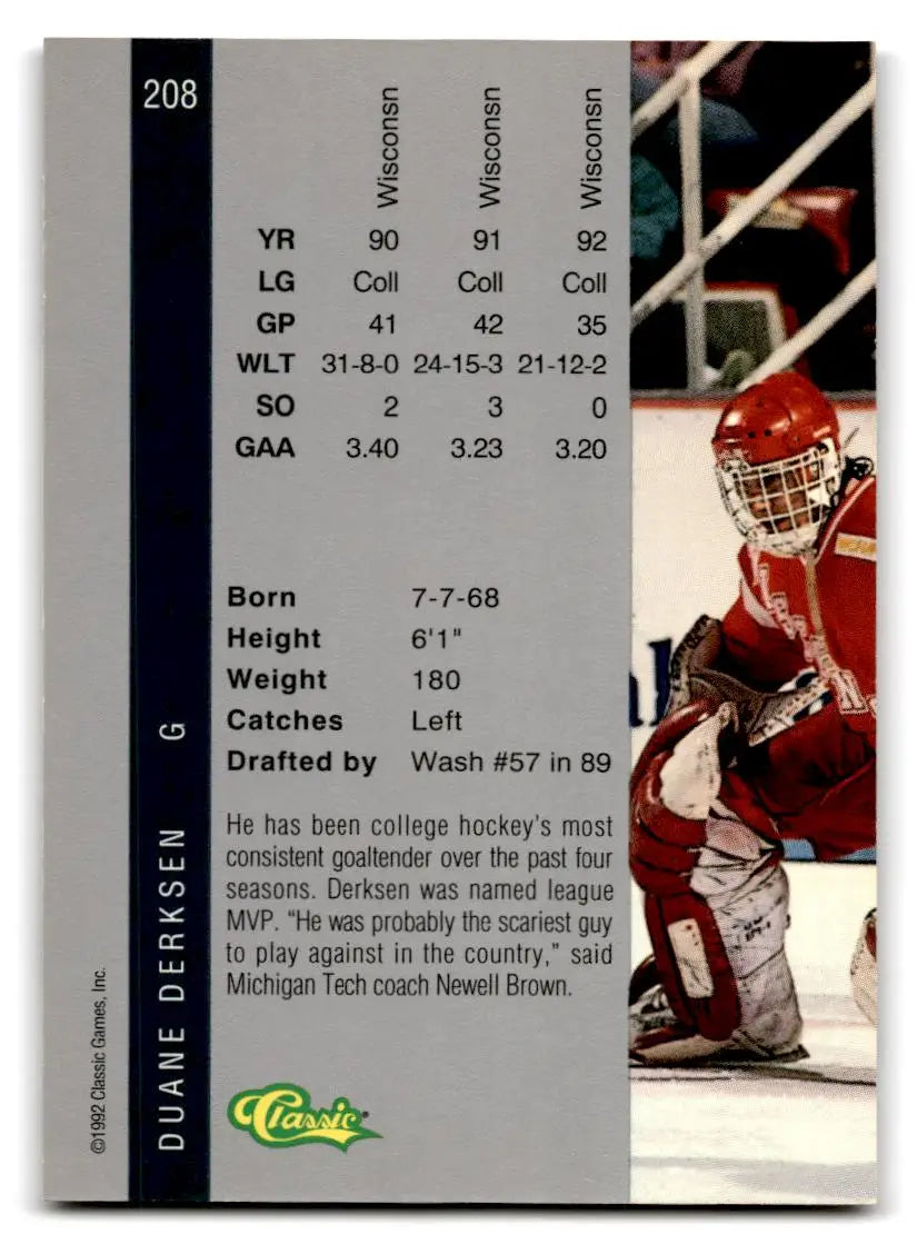 1992 Classic Four Sport #212 Brad Werenka - Trading Card