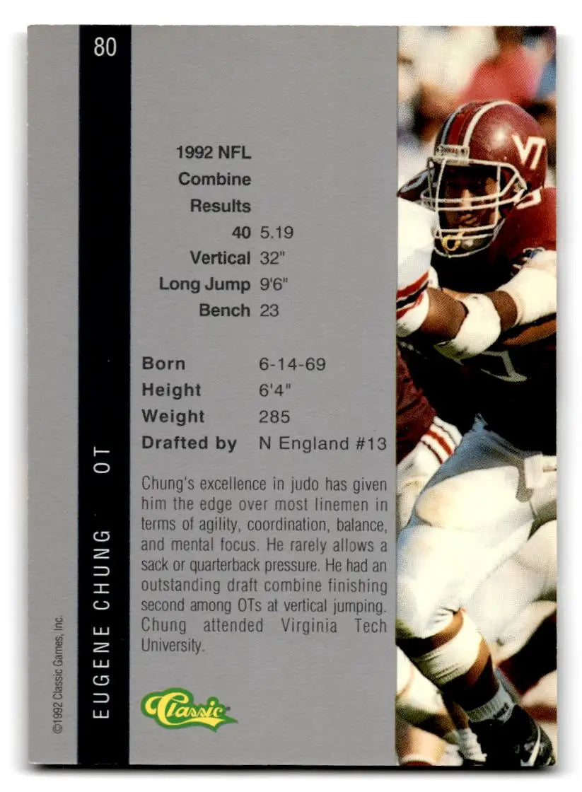 1992 Classic Four Sport #80 Eugene Chung - Trading Cards