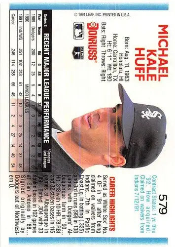 1992 Donruss #579 Mike Huff NM-MT White Sox ID:72095 - Trading Cards