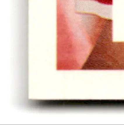 Matted Fleer Football Steve Young photograph with white border and red brown image