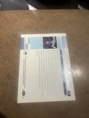 Star Trek trading card featuring Klingon Vor’Cha ship hologram from Impel Star Trek