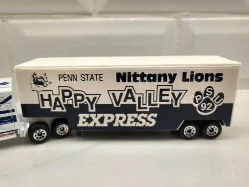 Penn State Nittany Lions toy truck in 1992 Matchbox Tractor Trailer collectible