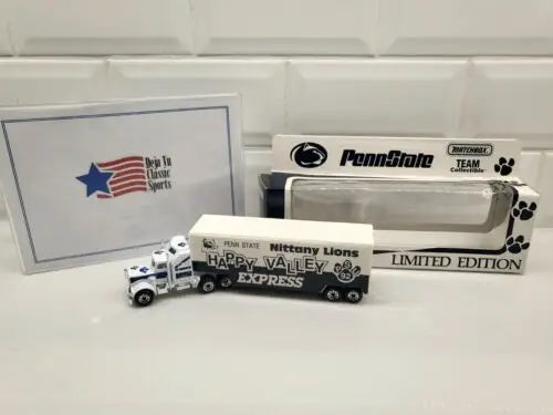 Penn State Nittany Lions toy truck from 1992 Matchbox collector’s edition