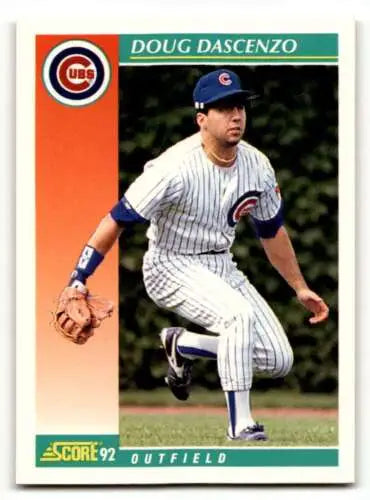 Doug Dascenzo Chicago Cubs Baseball Card 1992 Score #319 Original Gloss EX/NM