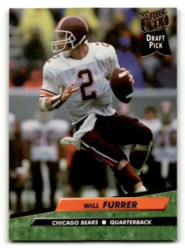 Will Furrer Chicago Bears football card with original gloss from 1992 Ultra #427