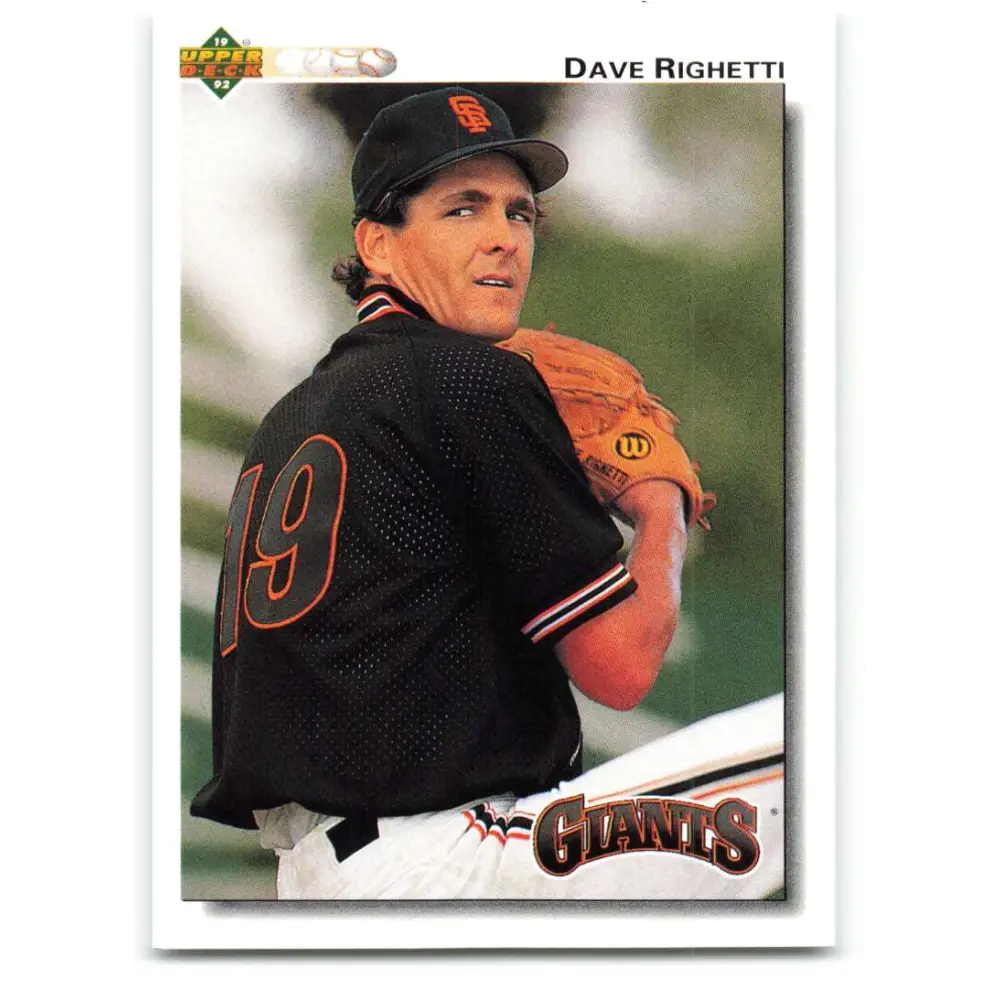 1992 Upper Deck #171 Dave Righetti NM-MT San Francisco Giants Baseball Card