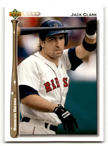 Original gloss Jack Clark baseball card from 1992 Upper Deck Home Run Heroes series