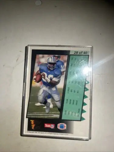 Barry Sanders HOF 1992 Wild Card Running Wild Gold #28 football card collectible