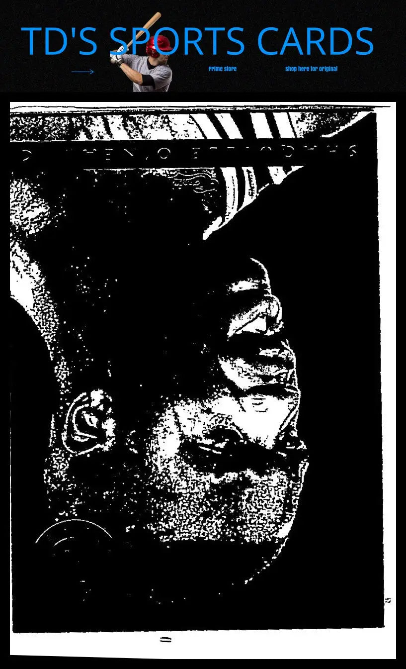 Monochromatic portrait of a man featured in Classic Images Four Sport card of Shaquille O’Neal