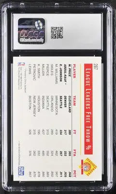 Graded 1993-94 Hoops Price Abdul-Rauf Johnson basketball card CGC 9