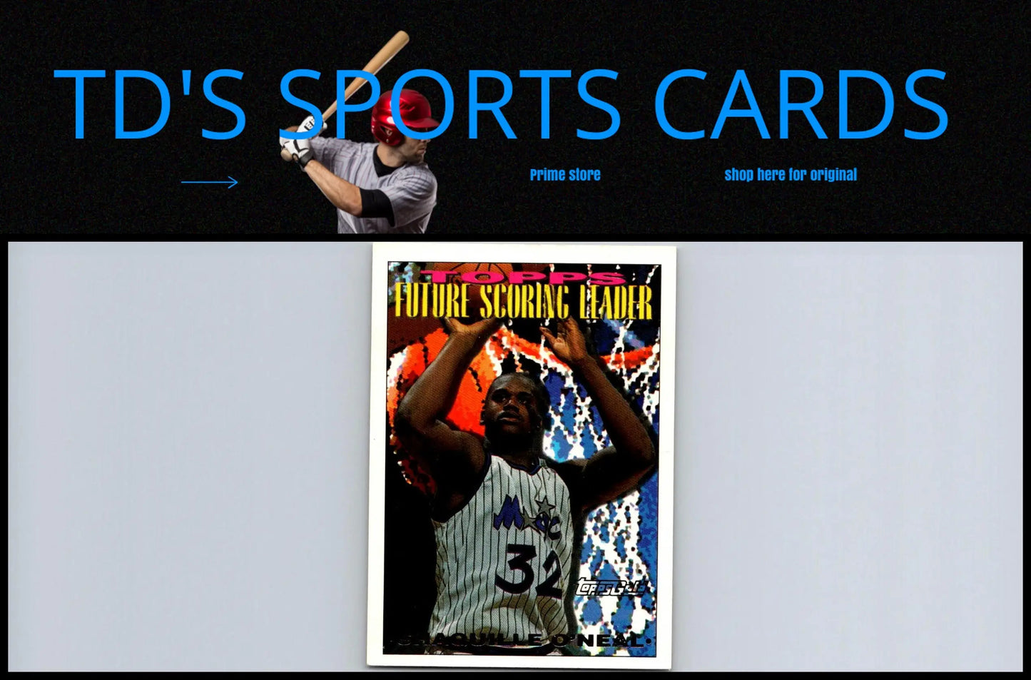 Shaquille O’Neal 1993-94 Topps #386 Gold trading card featuring iconic basketball star