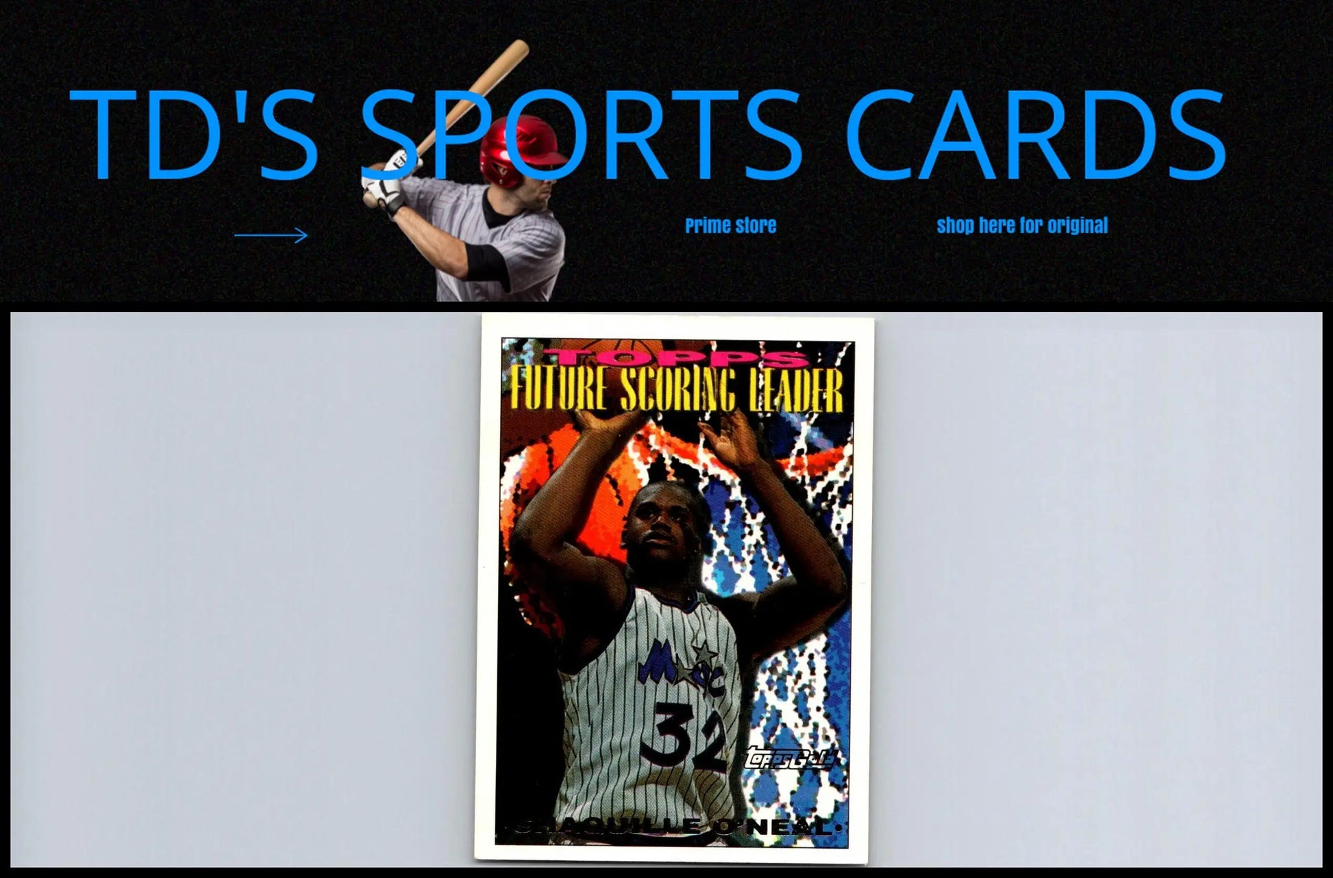 Shaquille O’Neal 1993-94 Topps #386 Gold trading card featuring iconic basketball star