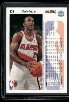 Basketball trading card of Clyde Drexler from 1993-94 Upper Deck Clyde Drexler #132