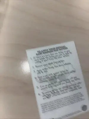 Bart Simpson fun tattoo instructions from Bongo Comics Radioactive Man trading card tattoo insert