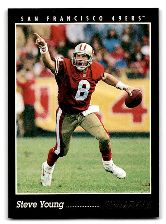Vintage 1993 Pinnacle Football Steve Young San Francisco 49ers trading card