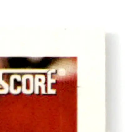 Red rectangular label with white border on 1993 Score Football Steve Young San Francisco 49ers card