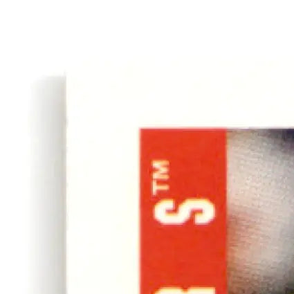 Red rectangular label with white S and TM symbol on 1993 Score Football Steve Young card